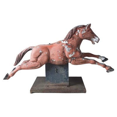 Mid-Century Modern Cast Aluminum Fairground Horse Sculpture, 1950s-TDA-1376471