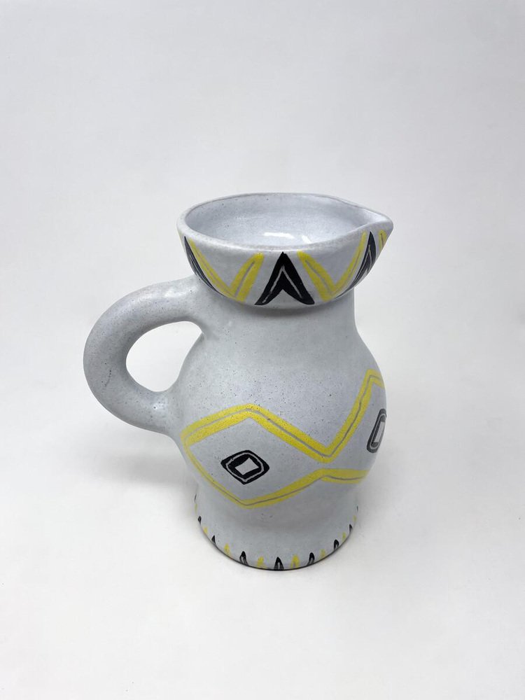 Mid-Century Modern Ceramic Pitcher by Jacques Rolland, 1950s