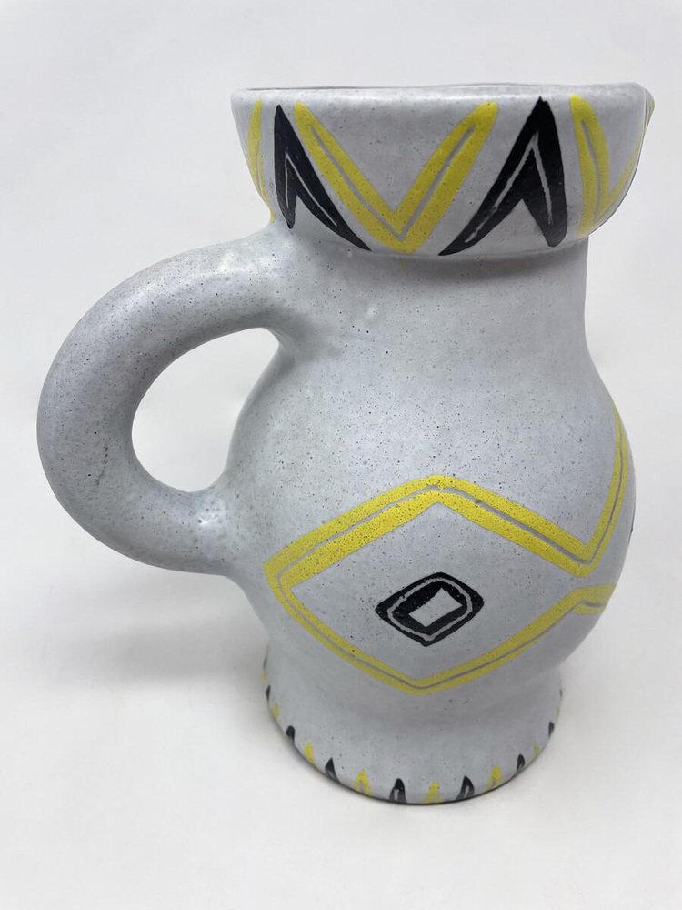 Mid-Century Modern Ceramic Pitcher by Jacques Rolland, 1950s