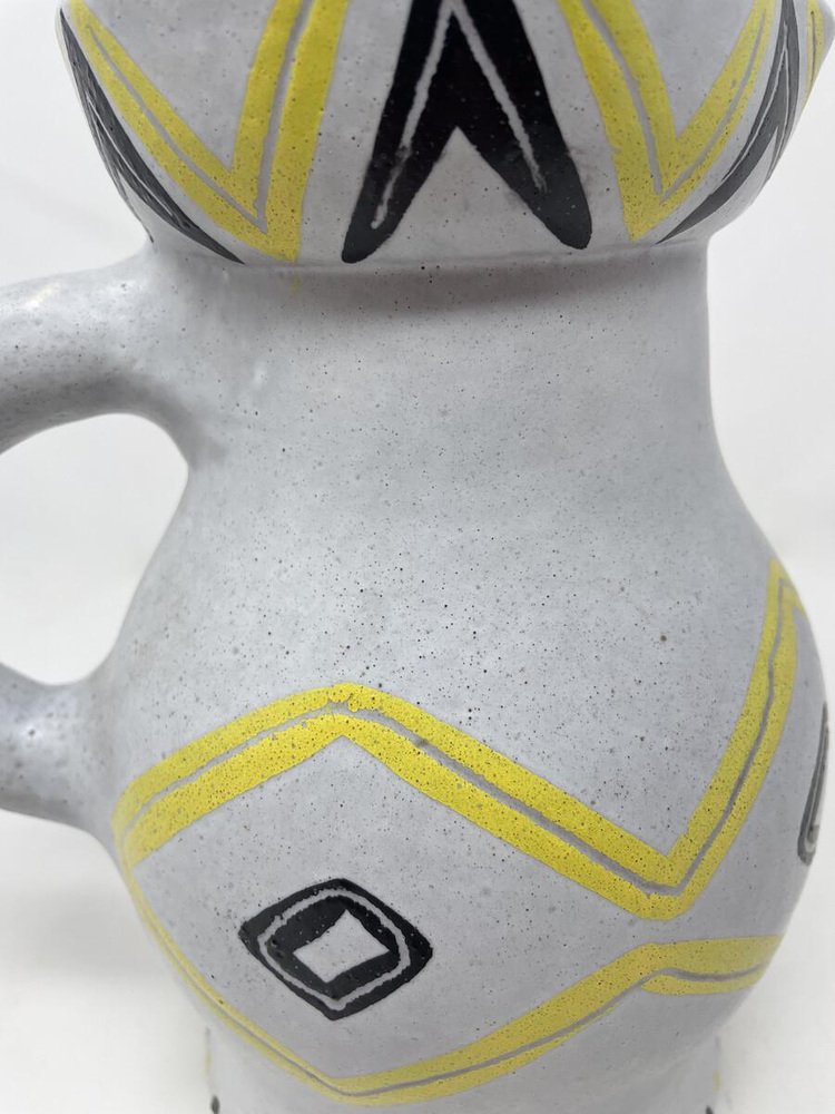 Mid-Century Modern Ceramic Pitcher by Jacques Rolland, 1950s