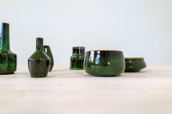 Mid-Century Modern Ceramic Set attributed to Carl-Harry Stålhane for Rörstrand, Sweden, 1950s, Set of 6-UYK-2035207