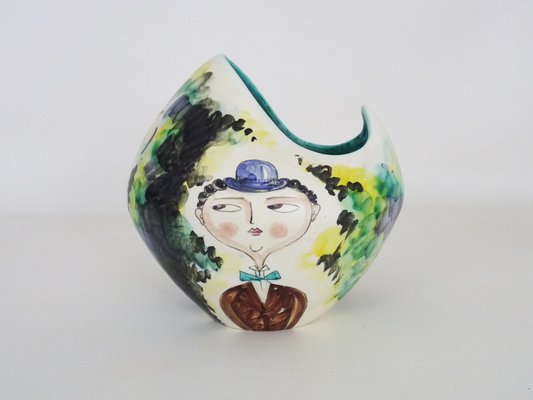 Mid-Century Modern Ceramic Vase from Ceramica Campione, Italy, 1950s-MZP-2023450