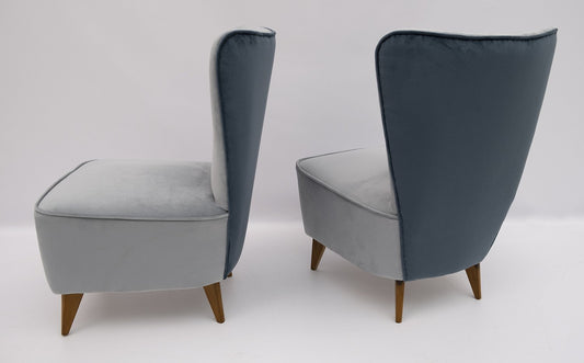 Mid-Century Modern Chairs by Guglielmo Veronesi for ISA, 1950s, Set of 2