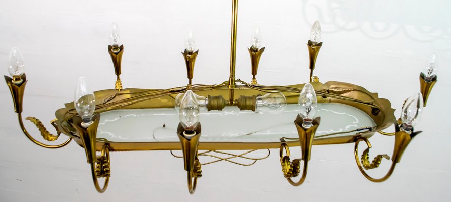 Mid-Century Modern Chandelier with 12 Lights by Pietro Chiesa for Fontana Arte-FER-787331