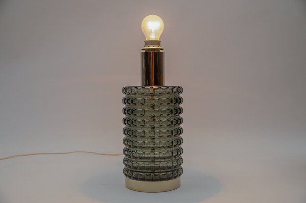 Mid-Century Modern Chrome and Glass Table Lamp, 1960s-KQB-1738552