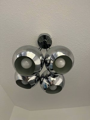 Mid-Century Modern Chrome Ceiling Light-OJI-2018444