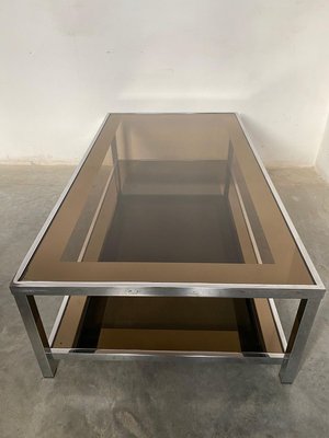 Mid-Century Modern Chrome Coffee Table from Belgo Chrome, Belgium, 1980s-KL-824923