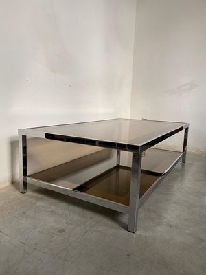 Mid-Century Modern Chrome Coffee Table from Belgo Chrome, Belgium, 1980s-KL-824923