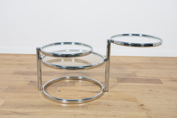 Mid-Century Modern Chrome & Glass Coffee Table by Milo Baughman, 1970s-NIT-1807862