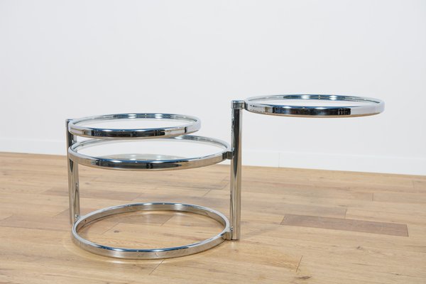 Mid-Century Modern Chrome & Glass Coffee Table by Milo Baughman, 1970s-NIT-1807862