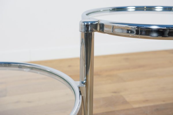 Mid-Century Modern Chrome & Glass Coffee Table by Milo Baughman, 1970s-NIT-1807862