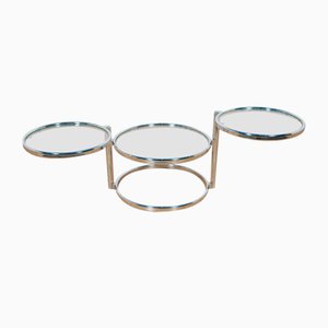 Mid-Century Modern Chrome & Glass Coffee Table by Milo Baughman, 1970s-NIT-1807862