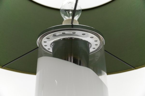 Mid-Century Modern Chrome & Glass Table Lamp Base, 1960s-KQB-1732299