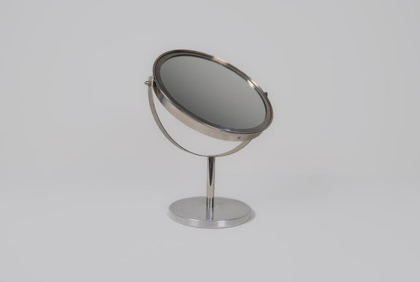 Mid-Century Modern Chrome Vanity Table Mirror by Hans-Agne Jakobsson, Sweden, 1960s-UYK-1768080