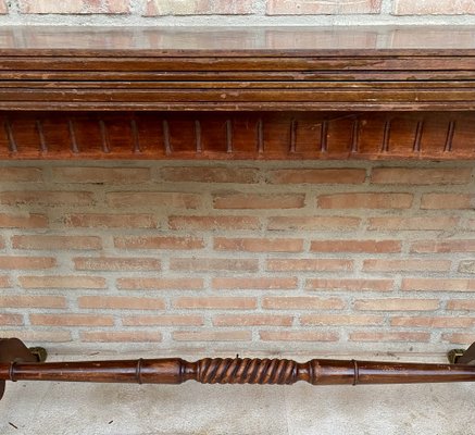 Mid-Century Modern Convertible Dining Table with Bronze Claw Legs, 1950s-NOU-1747297