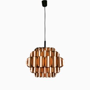 Mid-Century Modern Copper Lamp by Thorsten Orrling for Temde, 1950s-URD-1107683