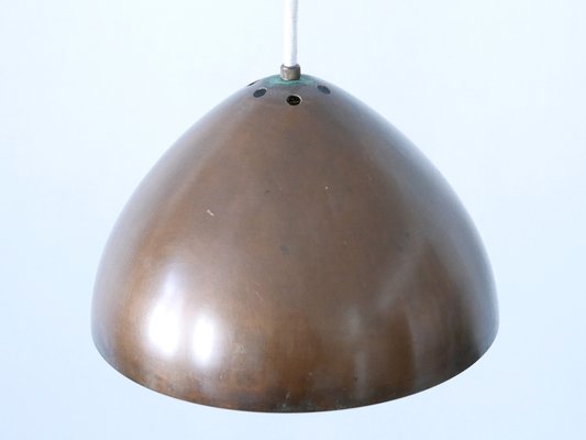 Mid-Century Modern Copper Pendant Lamp, Finland, 1950s-WPT-1755695