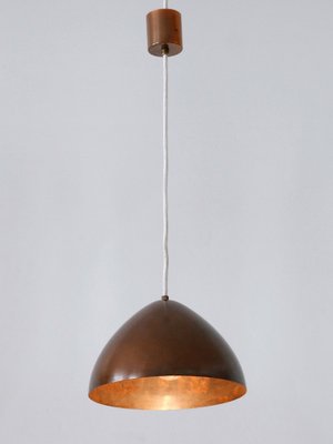 Mid-Century Modern Copper Pendant Lamp, Finland, 1950s-WPT-1755695