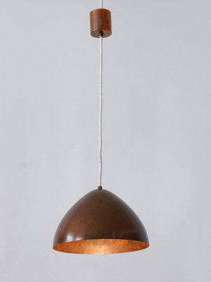 Mid-Century Modern Copper Pendant Lamp, Finland, 1950s-WPT-1755695