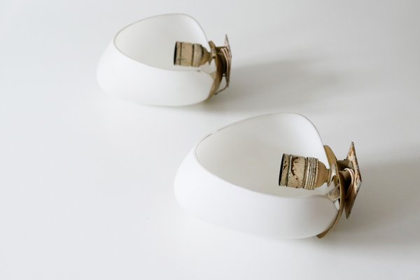 Mid-Century Modern Corno Sconce by Wilhelm Wagenfeld for Peill & Putzler, 1950s-WPT-844723