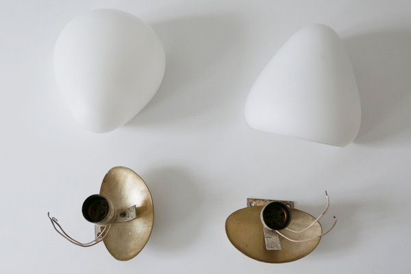 Mid-Century Modern Corno Sconce by Wilhelm Wagenfeld for Peill & Putzler, 1950s-WPT-844723