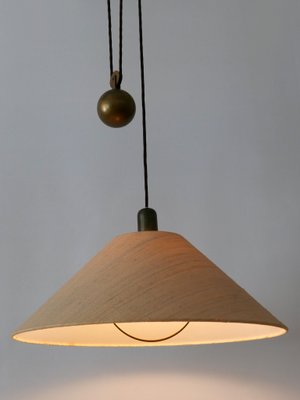 Mid-Century Modern Counterweight Brass Pendant Lamp, Germany, 1960s-WPT-2016366