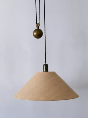 Mid-Century Modern Counterweight Brass Pendant Lamp, Germany, 1960s-WPT-2016366