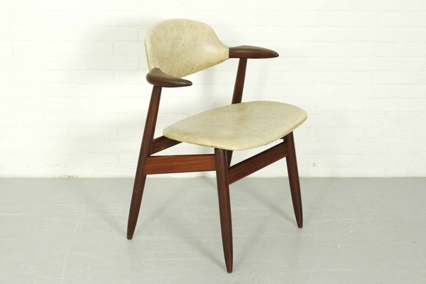 Mid-Century Modern Cowhorn Chair in Solid Teak from Tijsseling Nijkerk, 1960s-ZA-1259802