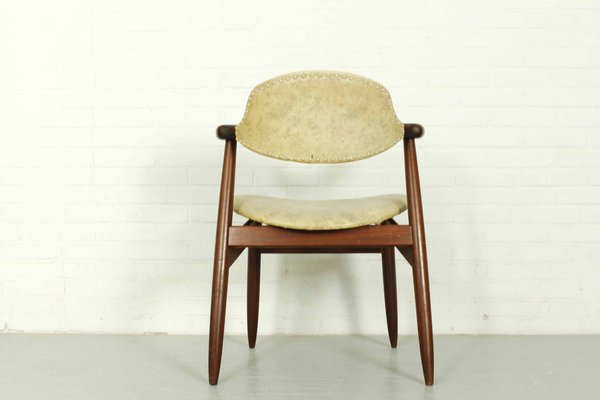 Mid-Century Modern Cowhorn Chair in Solid Teak from Tijsseling Nijkerk, 1960s-ZA-1259802