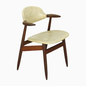 Mid-Century Modern Cowhorn Chair in Solid Teak from Tijsseling Nijkerk, 1960s-ZA-1259802