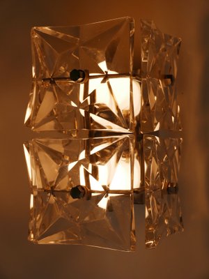 Mid-Century Modern Crystal Glass Sconces from Kinkeldey, 1960s, Set of 2-WPT-844808