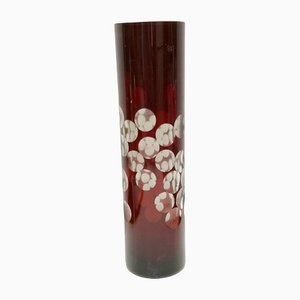 Mid-Century Modern Crystal Vase with Exquisite Decor Pattern-UWE-1348422