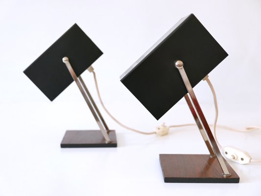 Mid-Century Modern Cube Table Lamps from Kaiser Leuchten, Germany, 1960s, Set of 2-WPT-2016096