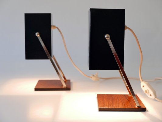 Mid-Century Modern Cube Table Lamps from Kaiser Leuchten, Germany, 1960s, Set of 2-WPT-2016096