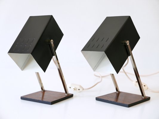 Mid-Century Modern Cube Table Lamps from Kaiser Leuchten, Germany, 1960s, Set of 2-WPT-2016096