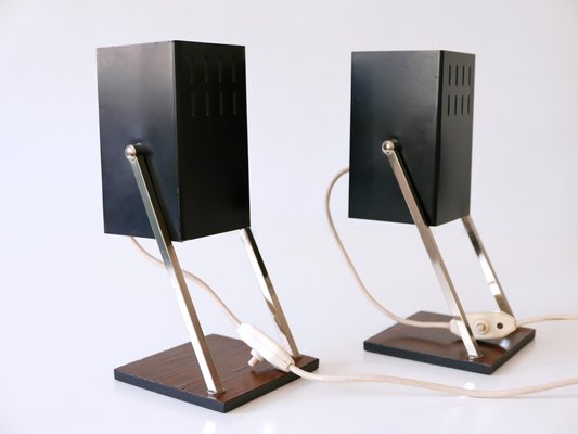 Mid-Century Modern Cube Table Lamps from Kaiser Leuchten, Germany, 1960s, Set of 2-WPT-2016096