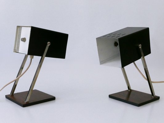 Mid-Century Modern Cube Table Lamps from Kaiser Leuchten, Germany, 1960s, Set of 2-WPT-2016096