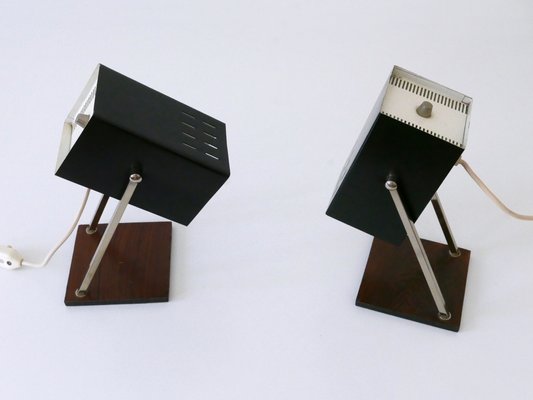 Mid-Century Modern Cube Table Lamps from Kaiser Leuchten, Germany, 1960s, Set of 2-WPT-2016096