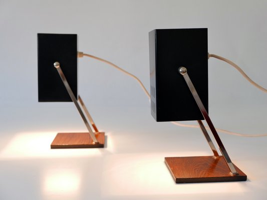 Mid-Century Modern Cube Table Lamps from Kaiser Leuchten, Germany, 1960s, Set of 2-WPT-2016096