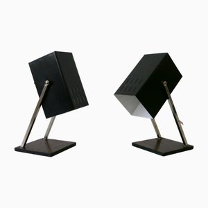 Mid-Century Modern Cube Table Lamps from Kaiser Leuchten, Germany, 1960s, Set of 2-WPT-2016096