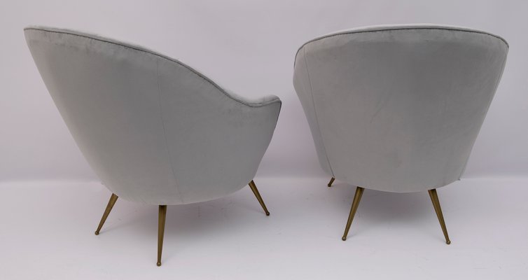 Mid-Century Modern Curved Sofa and Chairs by Federico Munari, Italy, 1950s, Set of 3-FER-936249