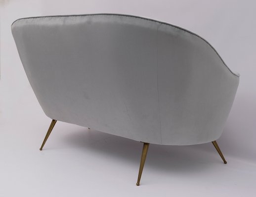 Mid-Century Modern Curved Sofa and Chairs by Federico Munari, Italy, 1950s, Set of 3-FER-936249