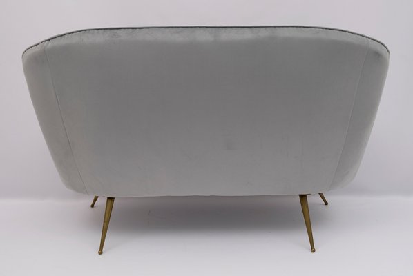 Mid-Century Modern Curved Sofa and Chairs by Federico Munari, Italy, 1950s, Set of 3-FER-936249