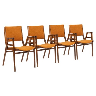 Mid-Century Modern Czech Stacking Chairs from František Jirák, 1960s, Set of 4-ABO-1441816