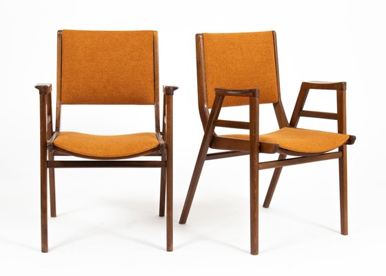 Mid-Century Modern Czech Stacking Chairs from František Jirák, 1960s, Set of 4-ABO-1441816