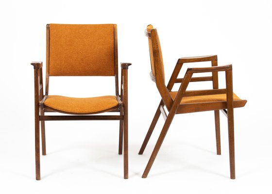 Mid-Century Modern Czech Stacking Chairs from František Jirák, 1960s, Set of 4-ABO-1441816