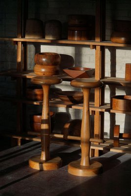 Mid-Century Modern Danish Bar Stools in Oak from Rainer Daumiller, 1960s, Set of 3-MXF-2041649