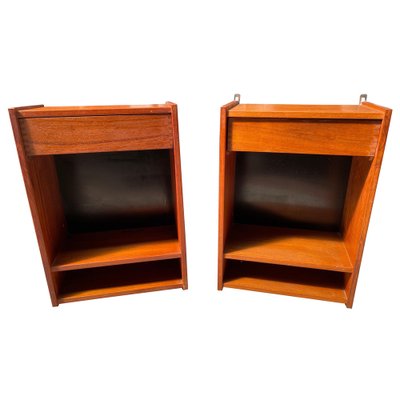 Mid-Century Modern Danish Bedside Tables in Teak, 1960s, Set of 2-MXB-1318421