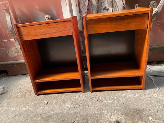 Mid-Century Modern Danish Bedside Tables in Teak, 1960s, Set of 2-MXB-1318421