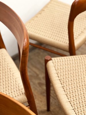 Mid-Century Modern Danish Dining Chairs in Teak by Niels O. Møller, 1950s, Set of 6-DOY-2016587